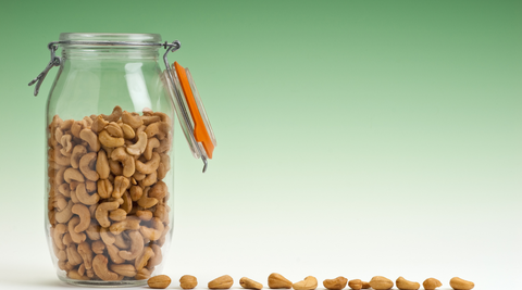 Nutri Intact cashews in a Jar, a heart-healthy snack full of benefits