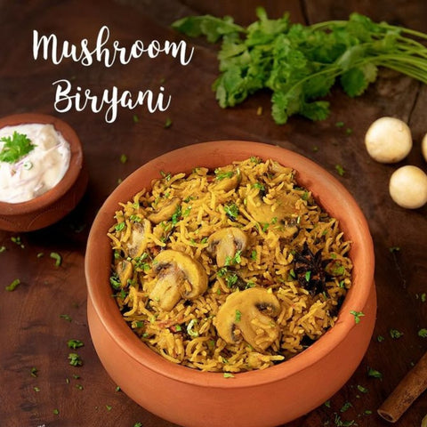 Mushroom Biryani blends rich flavors and health benefits in one comforting dish - Nutri Intact