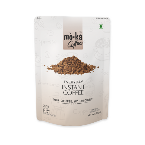 Instant Coffee | Slow-Roasted Arabica | 100% Pure Coffee, No Chicory | Resealable 100g Pack
